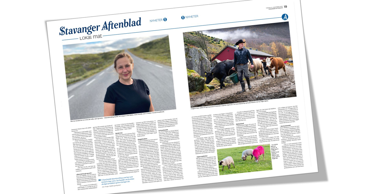 Faksimile av artikkel i Stavanger Aftenblad om historiefortelling